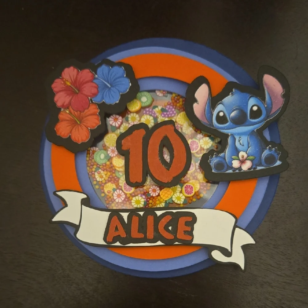 Stitch's handmade cake topper